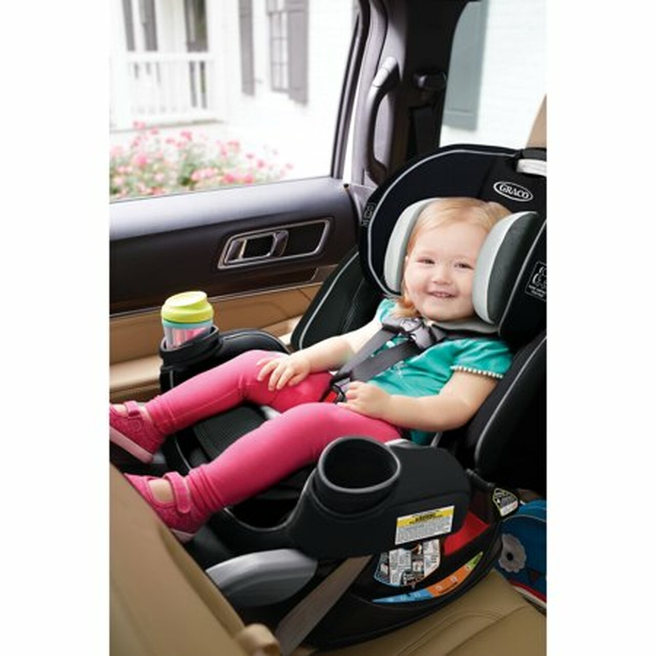 Graco 4Ever Extend2Fit 4-in-1 Convertible Car Seat, Clove White