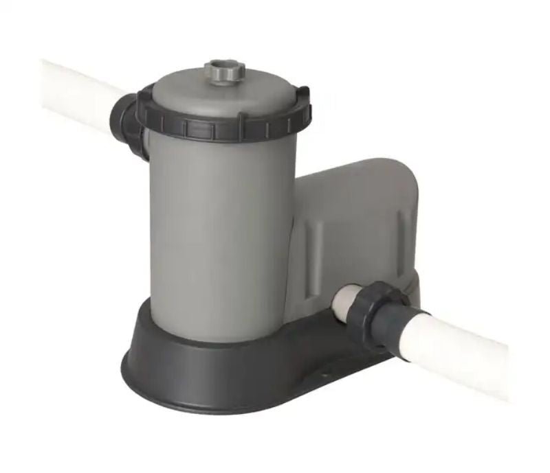 Swimming Pool-Bestway Power Steel 18ft x 9ft x 48in Above Ground Swimming Pool Set with Pump