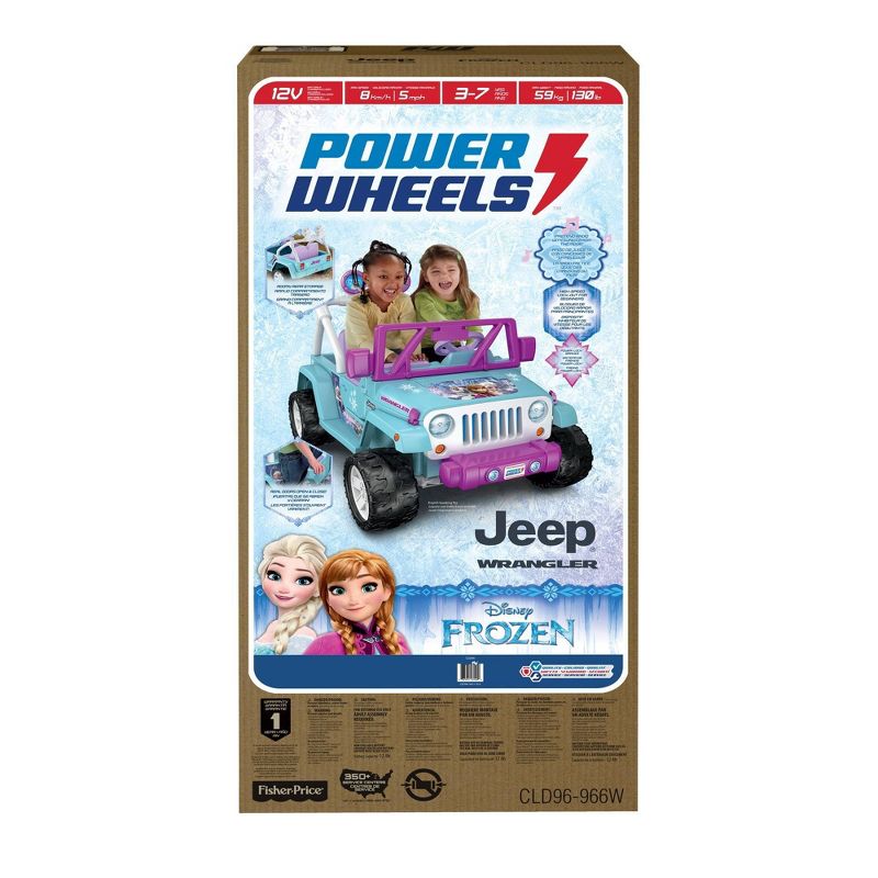 Power Wheels 12V Disney Princess Frozen Jeep Wrangler Powered Ride-On
