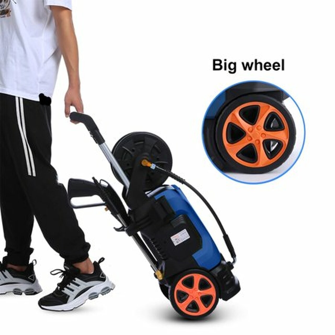 3800PSI Pressure Washer 3.0GPM 2000W High Electric Power Washer Cleaner Machine with 4 Nozzles Foam Cannon Blue