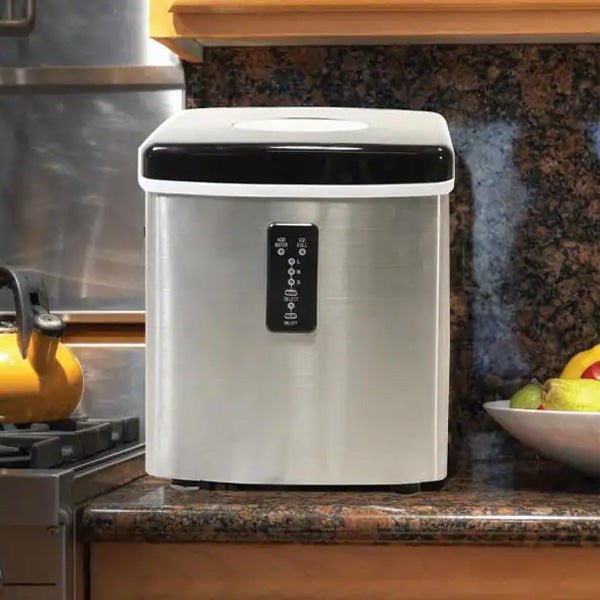 26 lb. Freestanding Ice Maker in Stainless Steel