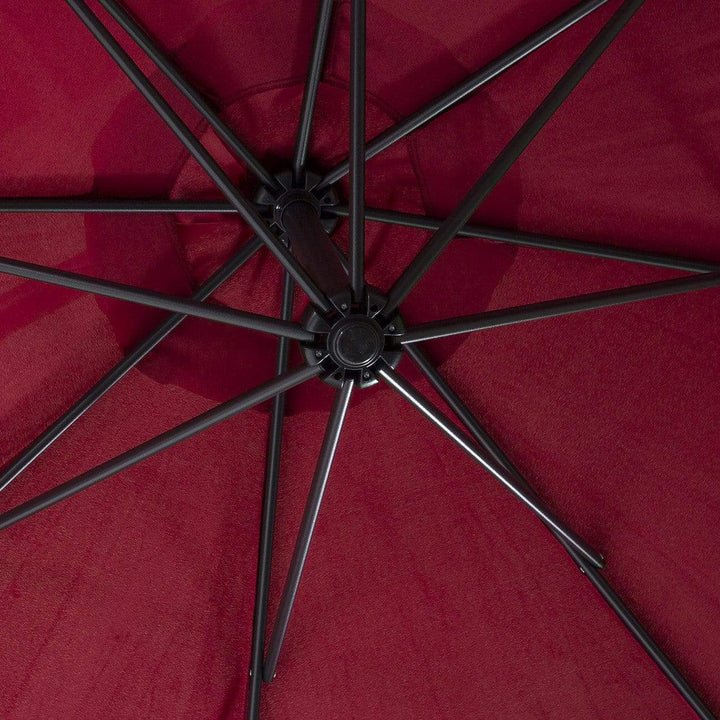 10FT Hanging Patio Umbrella Sun Shade Offset