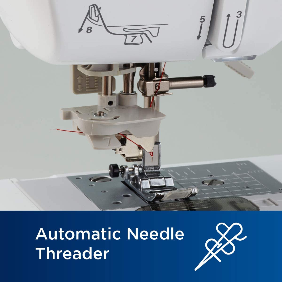 Brother SE600 Sewing and Embroidery Machine, 80 Designs, LCD Touchscreen Display