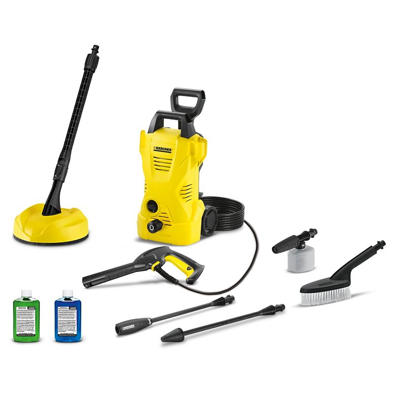 Karcher K 2 Car and Home Kit Electric Power Pressure Washer with Vario and Dirtblaster Spray Wands – 1600 PSI
