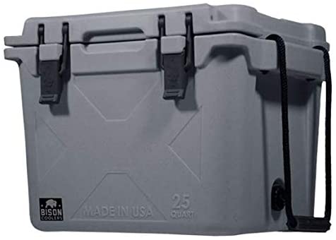 BISON COOLERS Medium 50 Quart Rotomolded Cooler Box for Beer, Liquid or Lunch