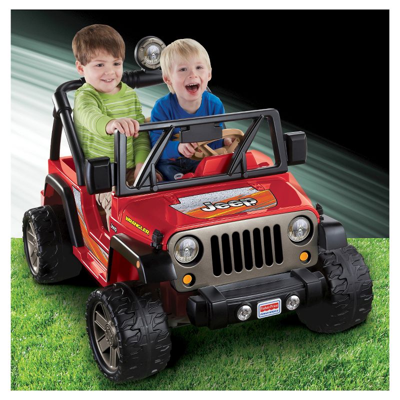 Power Wheels 12V Jeep Wrangler Powered Ride-On – Red