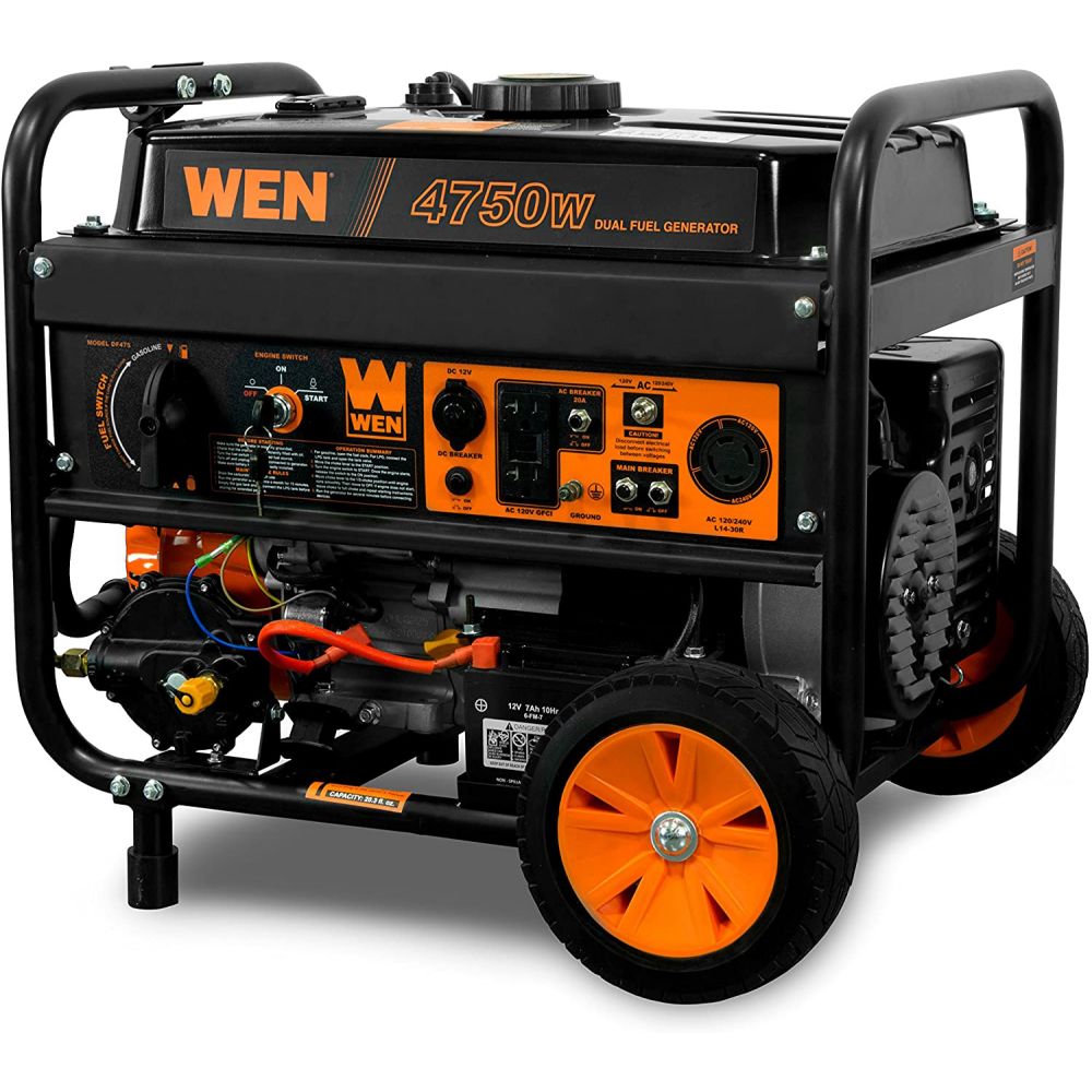 WEN DF475T Dual Fuel 120V/240V Portable Generator