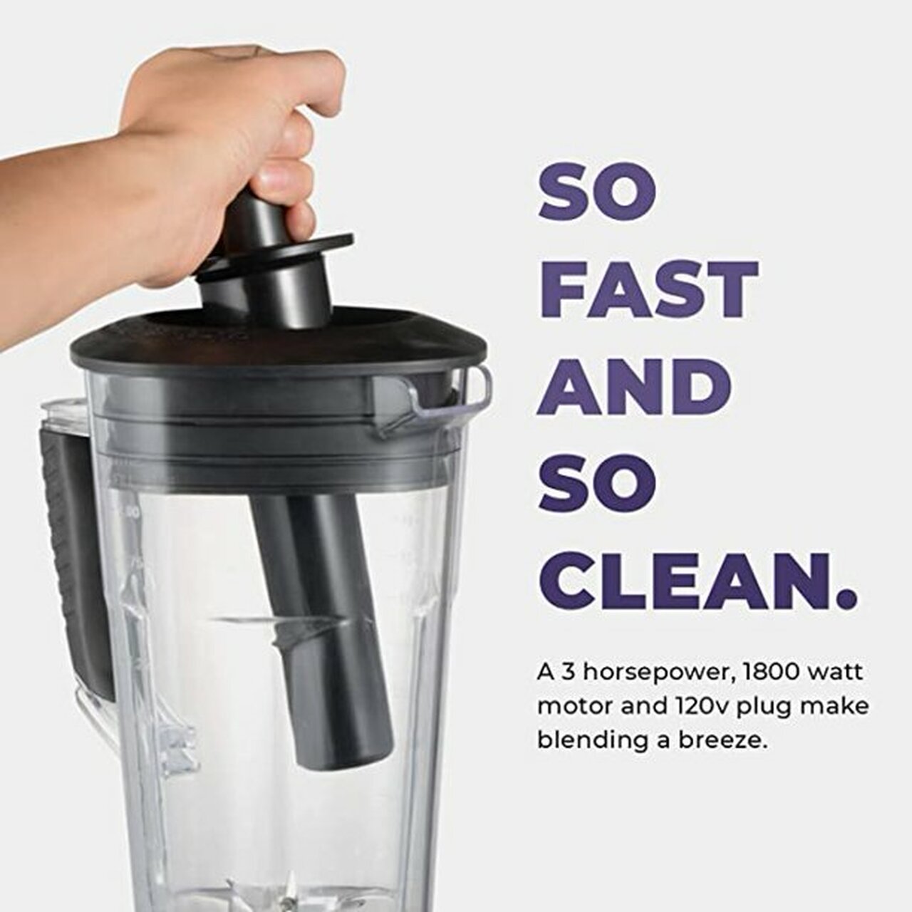 Cleanblend Commercial Blender – 64 Oz Countertop Blender 1800 Watt Base