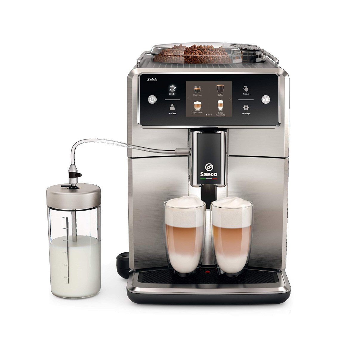 Saeco Xelsis SM7685/04 Super Automatic Espresso Machine (Stainless Steel / Silver)