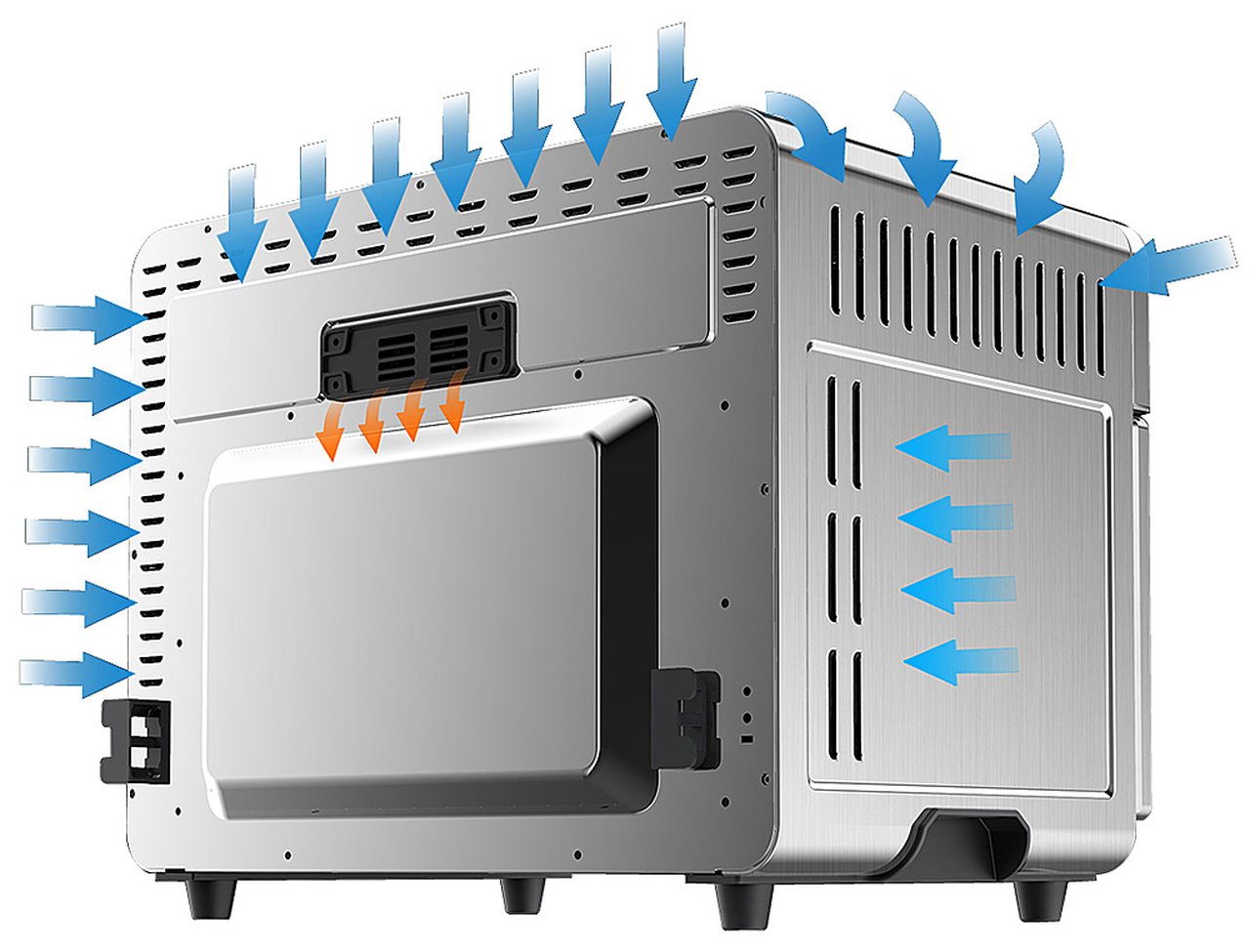 Emerald – 25 Liter Digital Air Fryer Oven – Silver