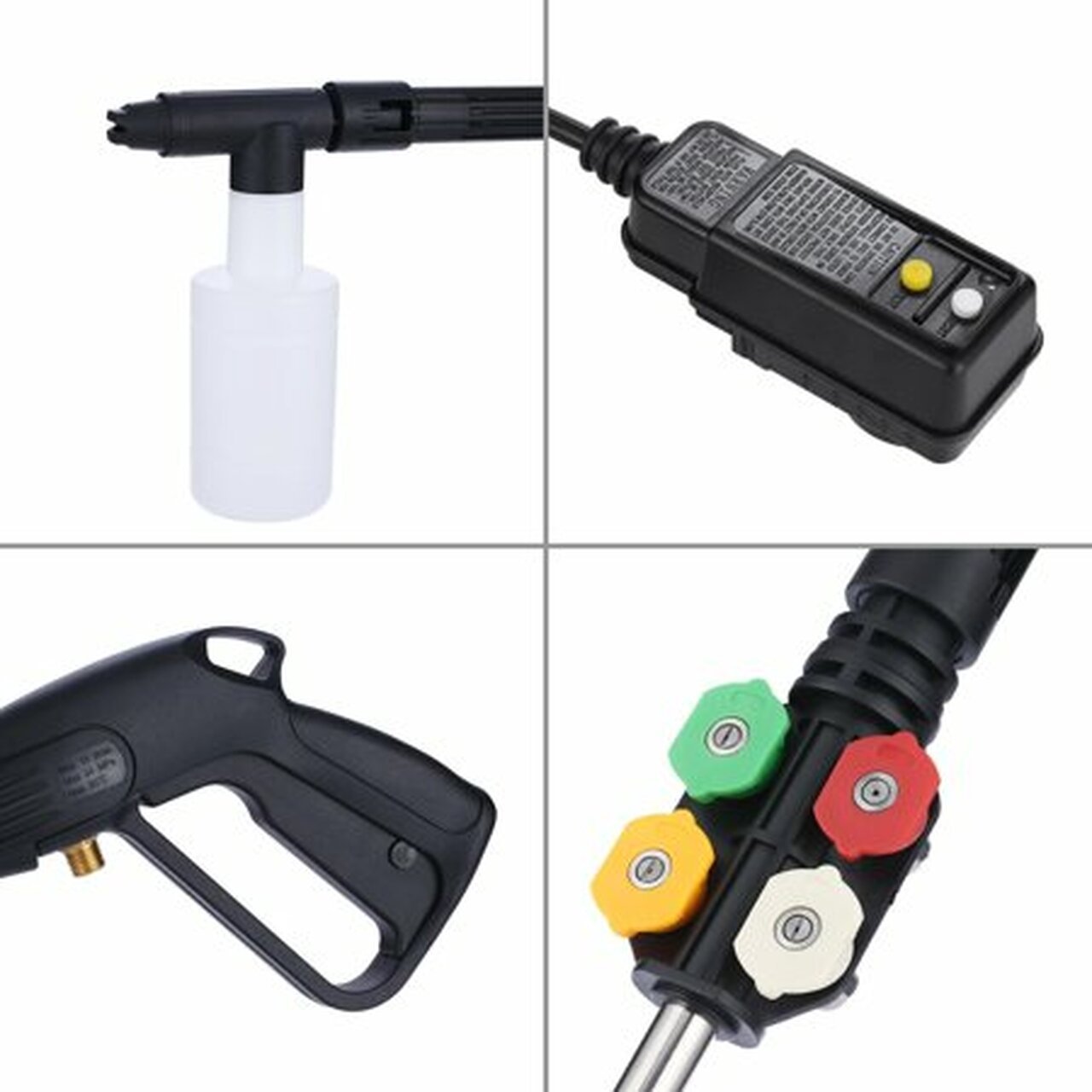 3800PSI Pressure Washer 3.0GPM 2000W High Electric Power Washer Cleaner Machine with 4 Nozzles Foam Cannon Blue