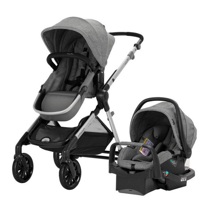 Evenflo Pivot Xpand Modular Travel System with SafeMax Infant Car Seat