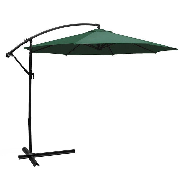10FT Hanging Patio Umbrella Sun Shade Offset