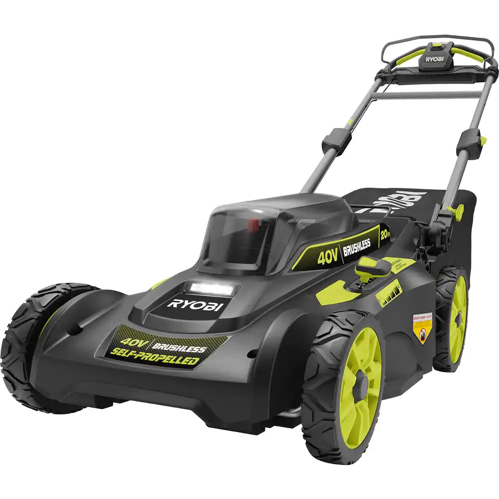 Ryobi 40V Brushless 20 in. Battery Walk Behind Self-Propelled Lawn Mower (Tool Only)