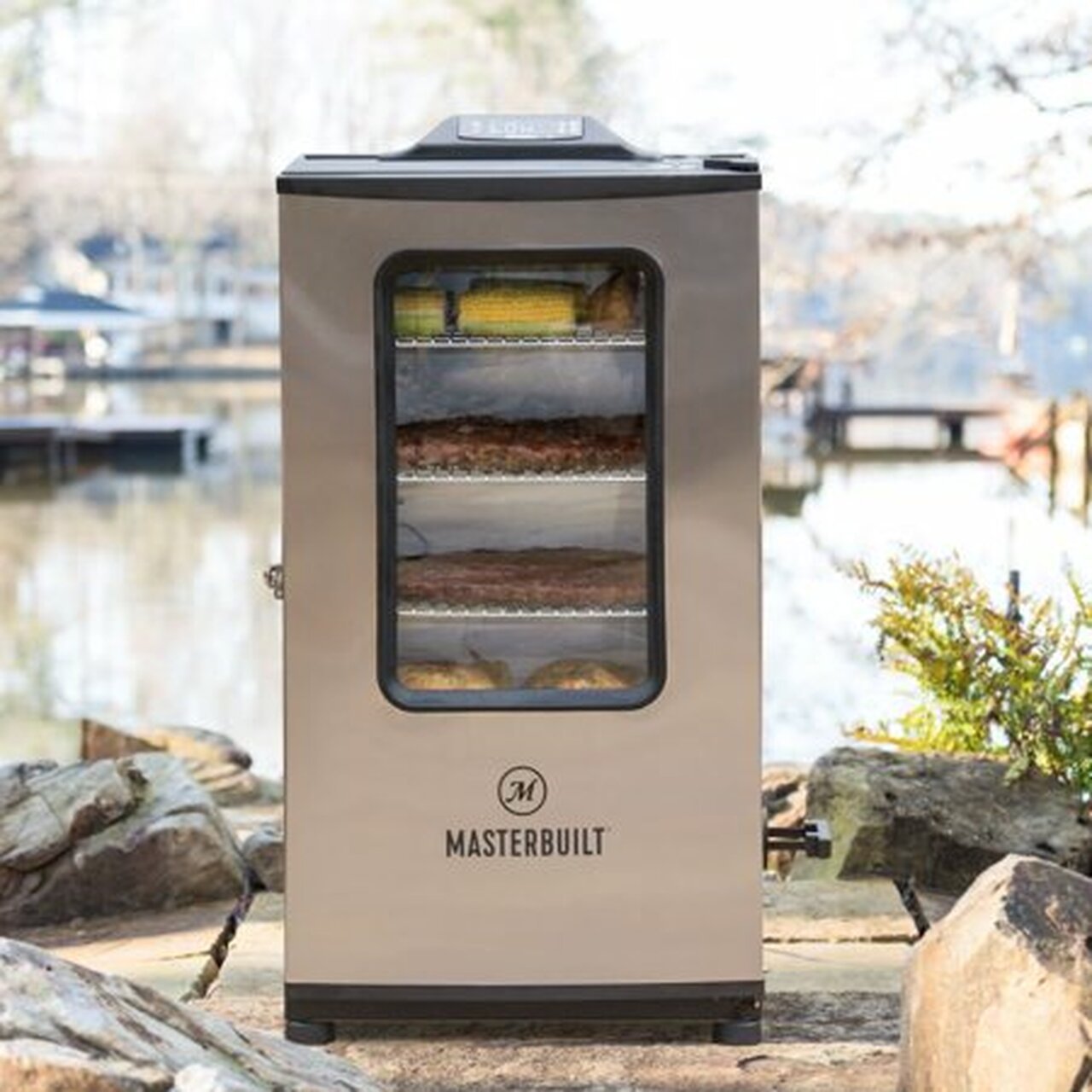 Masterbuilt 40-inch Bluetooth Digital Electric Smoker in Stainless Steel
