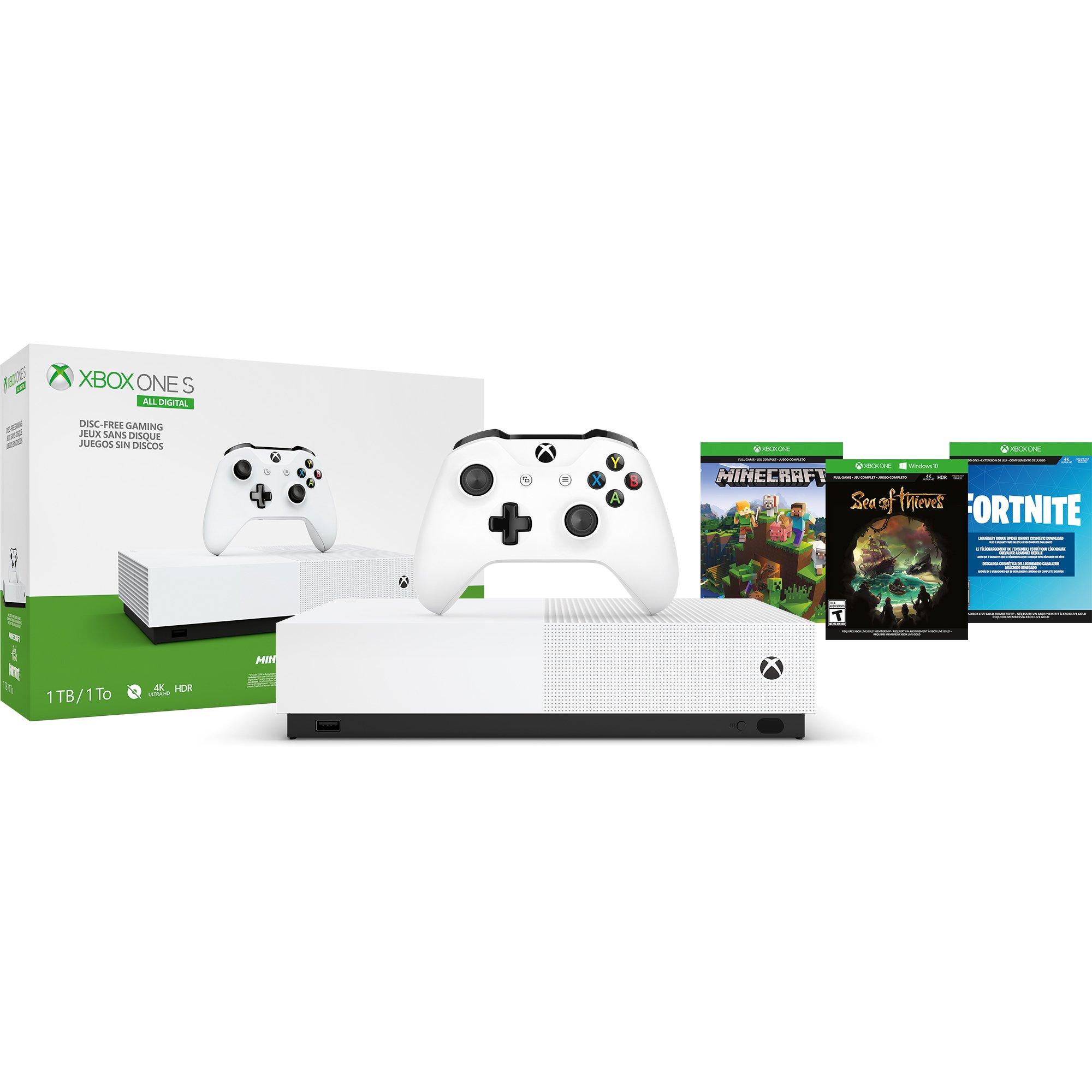 Microsoft Xbox One S 1TB Console All-Digital Edition Bundle