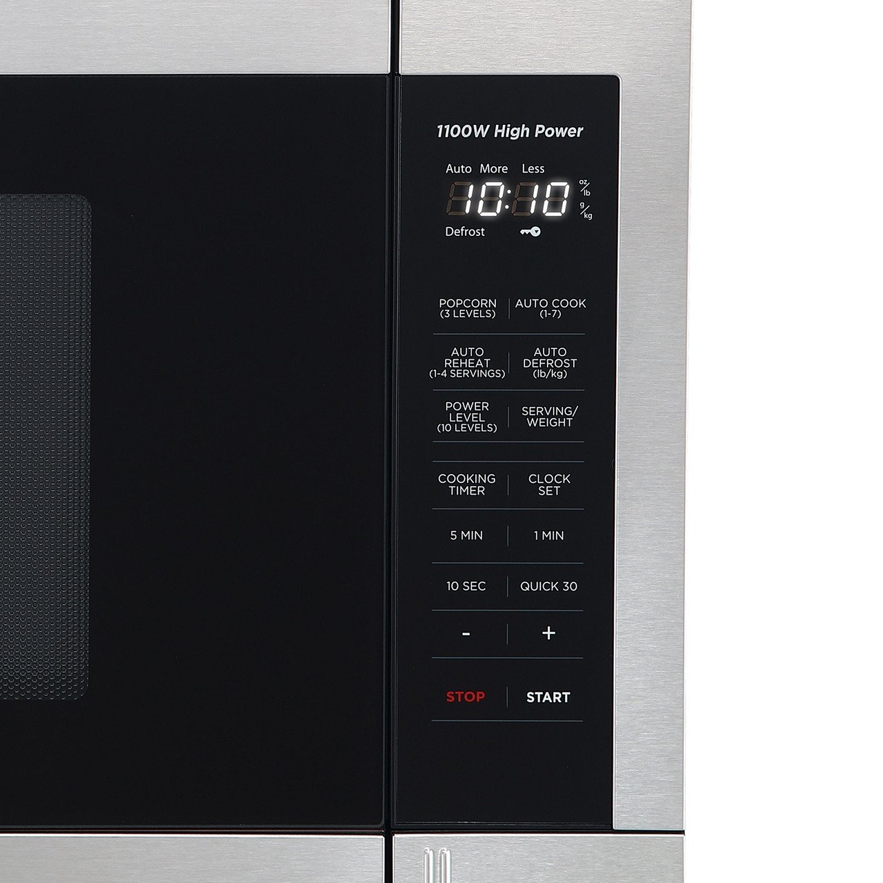 Panasonic 1.3 Cu. Ft Countertop Microwave Oven, 1100W Power, Easy Clean Interior, Stainless Steel Front – NN-SB658S