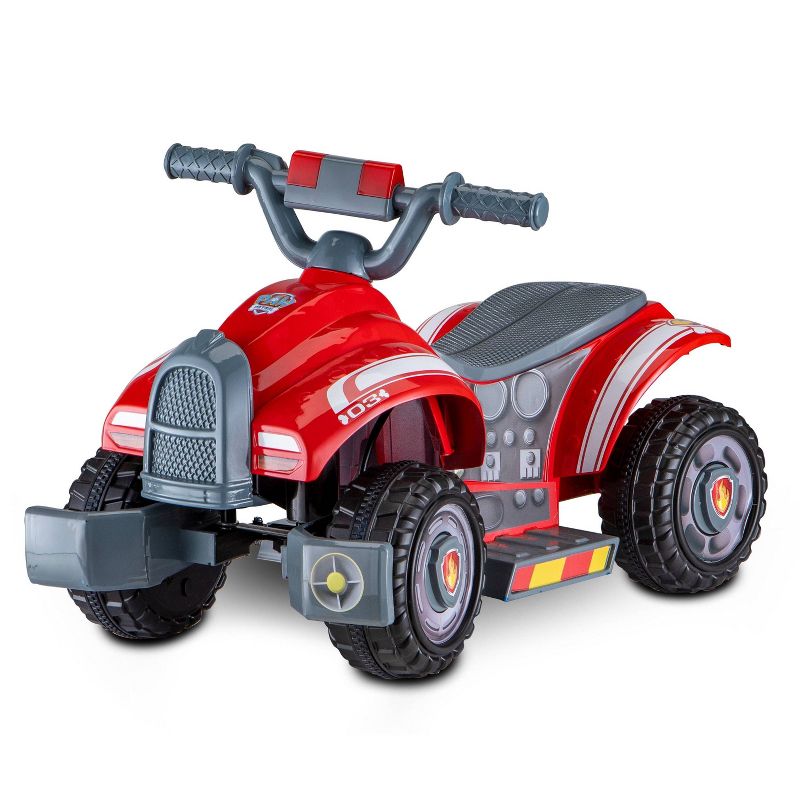 Kid Trax 6V Nickelodeon PAW Patrol Ride with Marshall Quad Powered Ride-On – Red