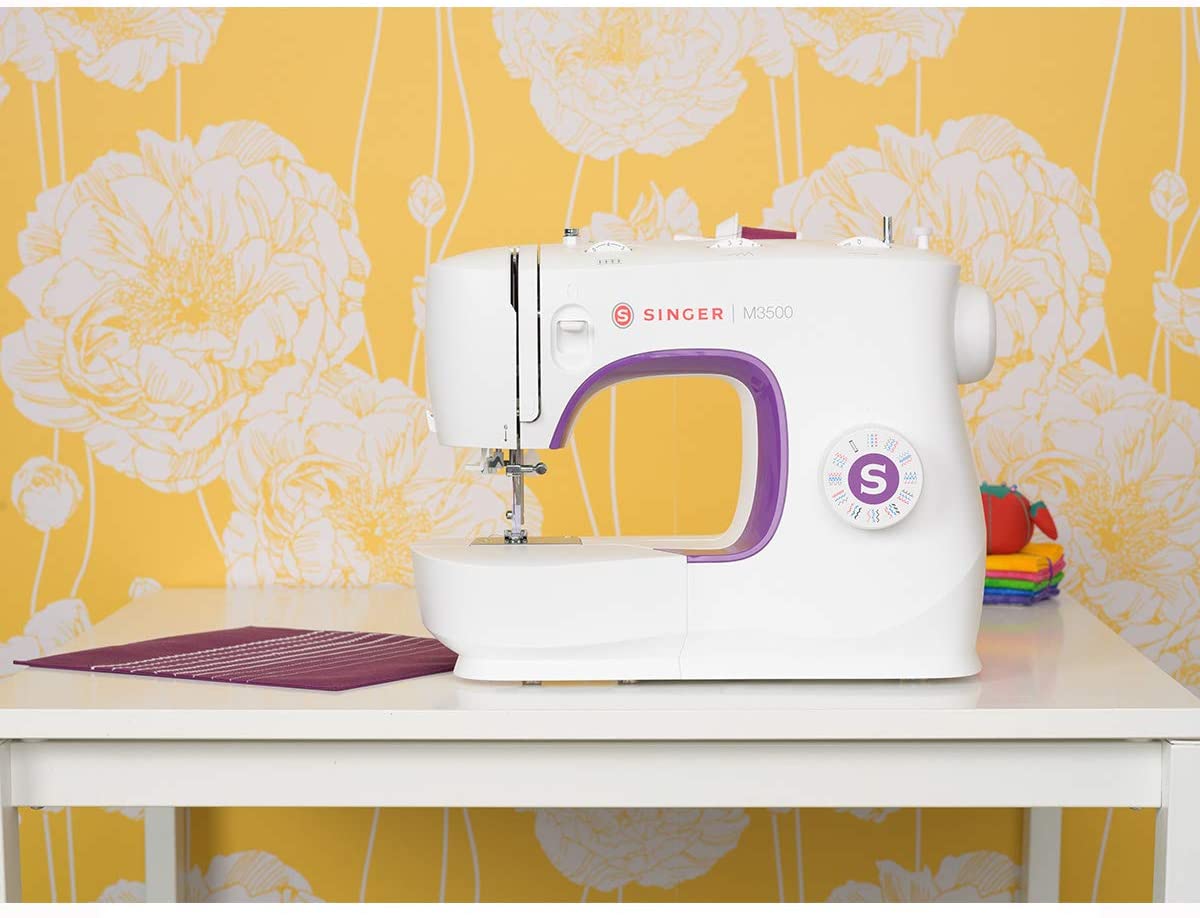 Singer M3500 Sewing Machine, 12 lbs, Purple