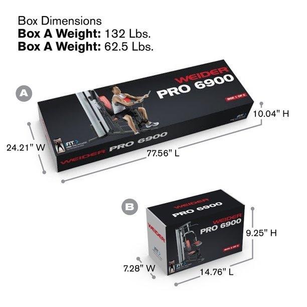Weider Pro 6900 Home Gym System, Black