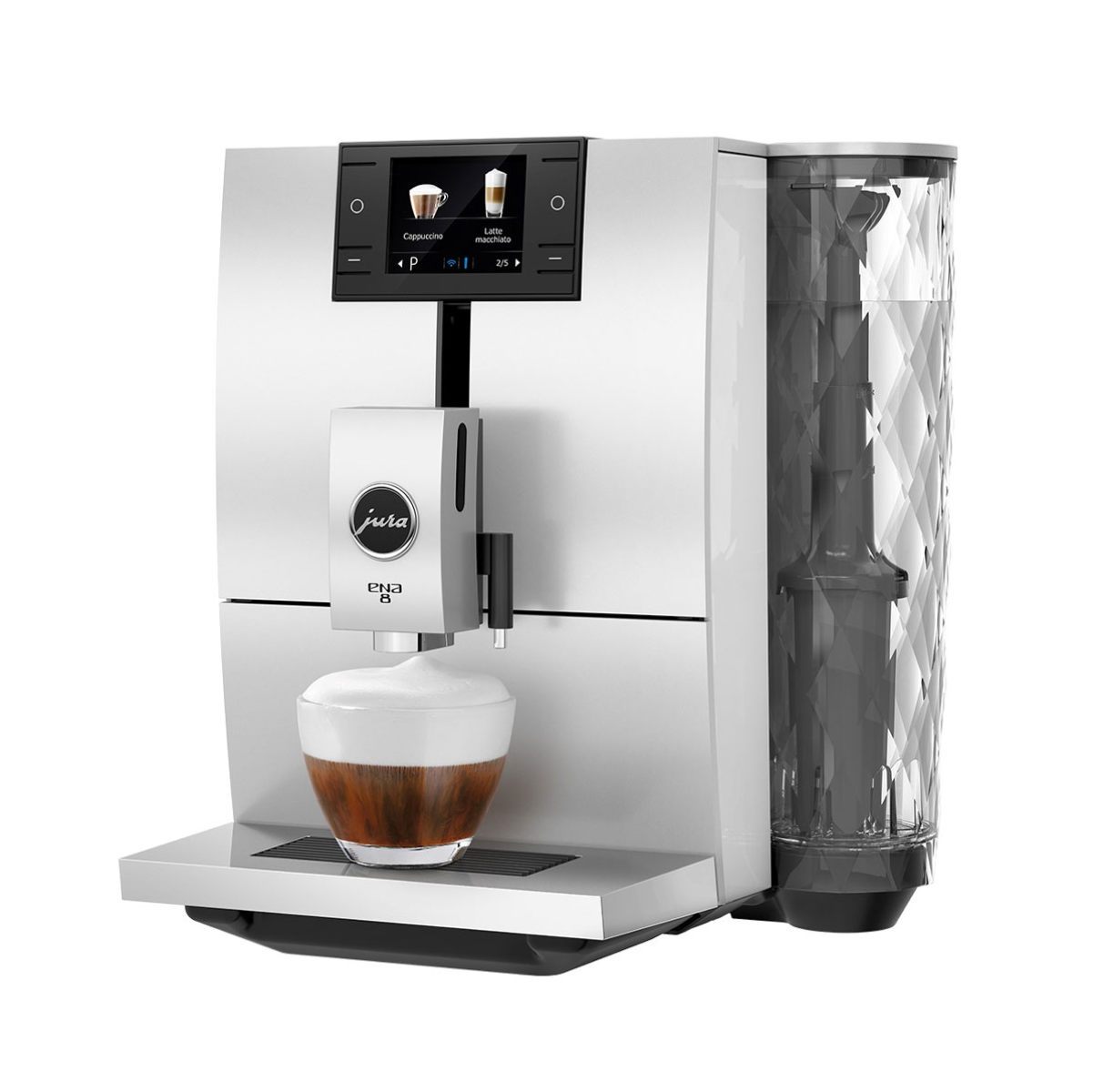 Jura ENA 8 Super Automatic Coffee & Espresso Machine (Nordic White)