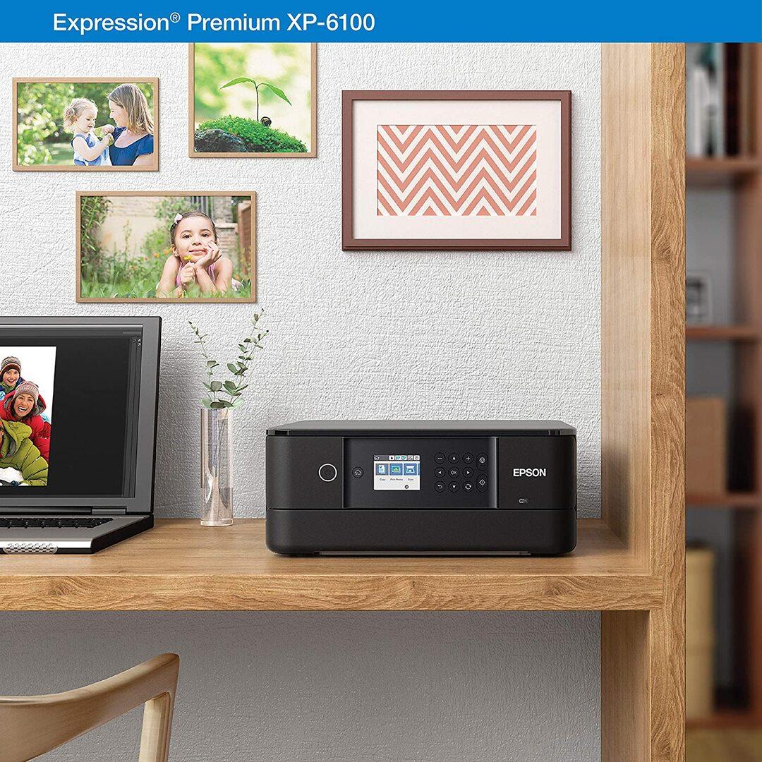 Epson Expression Premium XP-6100 Wireless Color Photo Printer with Scanner and Copier, Black
