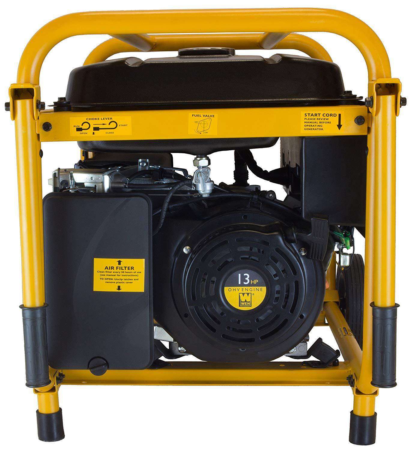 WEN 56551 5500W/5000W Portable Gas Generator with Wheel Kit New