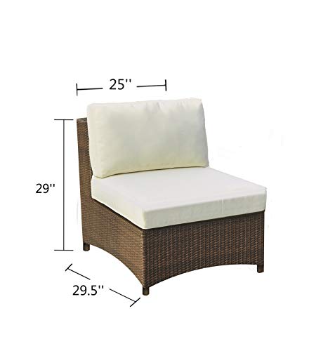 W Unlimited Studio Shine Collection Modular Sectional conversation set, 5 PCs, Dark Brown