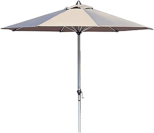 Patio Umbrella Garden Patio Parasol Round Courtyard Garden Umbrella, Garden Deck Backyard Beach Balcony Lawn GCSQF210525(Color:Beige;Size:2.5x2.7m)