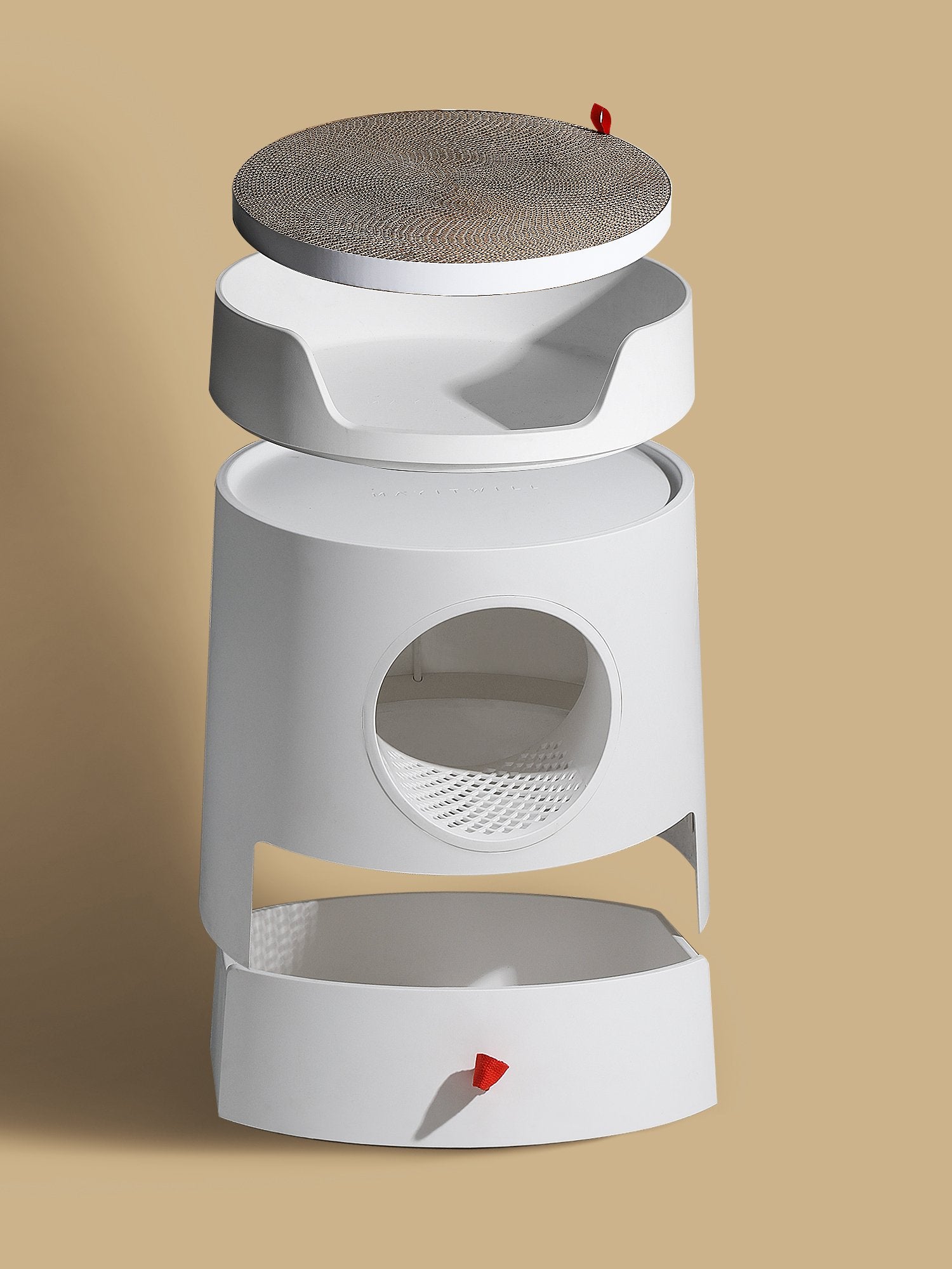 2-in-1 Castle Cat Litter Box