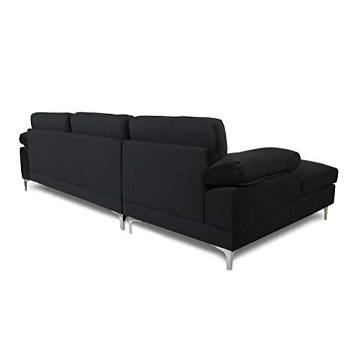 Sofas for Living Room Black Couch Sectional Sofa Left Hand Facing Chaise