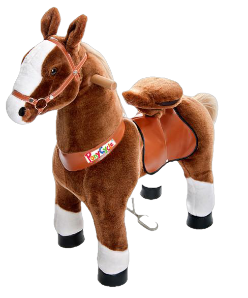 PonyCycle x Vroom Rider VR-N3151 Ride-on Dark Brown Horse For for 3-5 Year Olds New