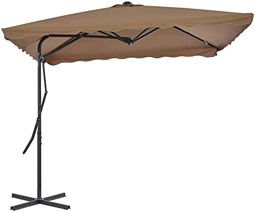 FENGNV Umbrella Outdoor Table Outdoor Patio Umbrella Sunshade Umbrella Outdoor stall Beach Activity Umbrella Large Sun Umbrella Advertising Umbrella with Push Button Tilt and Crank