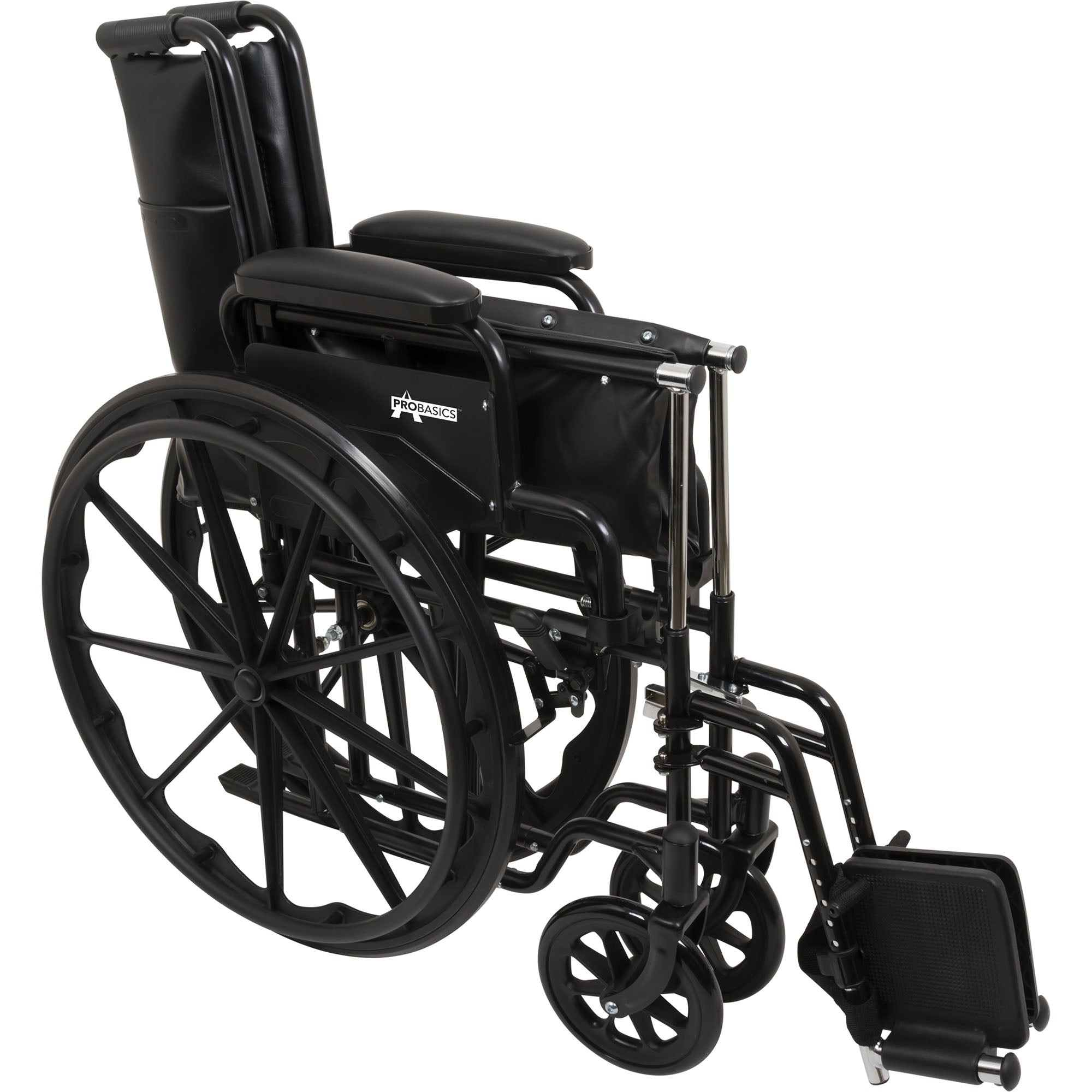 Compass Health ProBasics® K1 Standard Wheelchair with Elevating Legrests