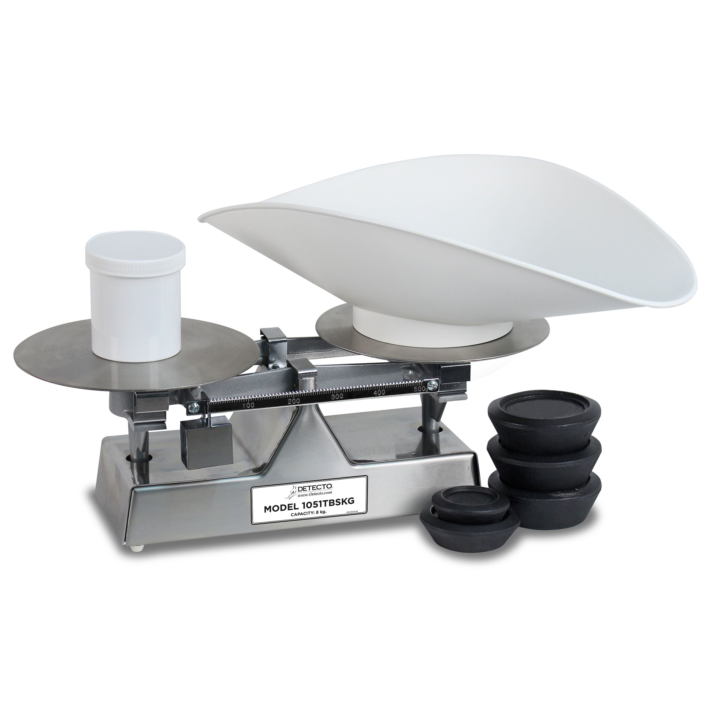 Detecto Mechanical Stainless Steel Baker Dough Scale with Scoop