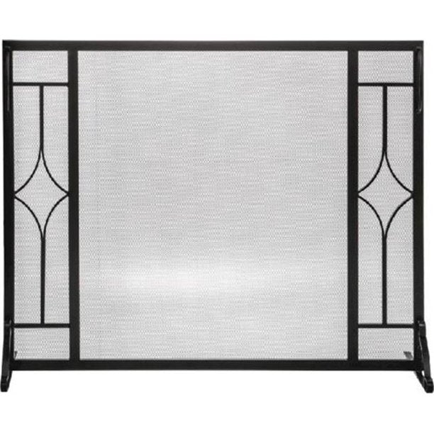 Dagan Black Diamond Design Decorative Fireplace Panel Screen