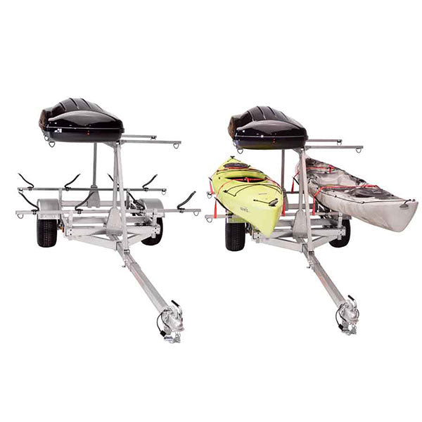 Malone LowMax 2 Kayak w/ Cargo Box Trailer Package