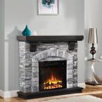 FESTIVO 45 in. Freestanding Electric Fireplace in Gray