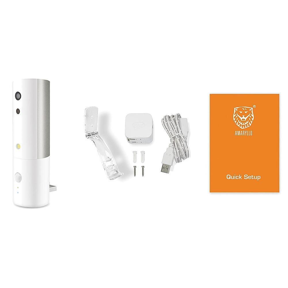 Amaryllo Hermes Biometric Auto Tracking Portable Indoor Security Camera White New
