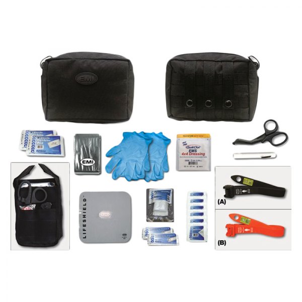 EMI Active Shooter/Bleed Aid™ Kit Basic with S.T.A.T. Tourniquet (Orange) 