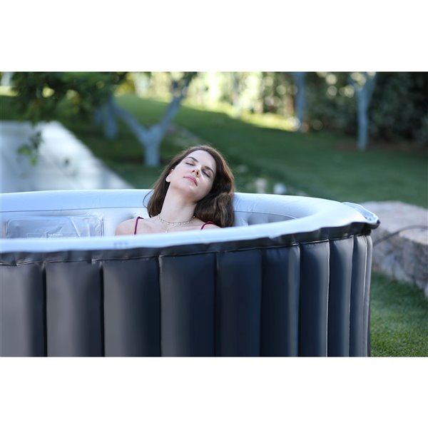 MSpa Silver Cloud Delight Series 4-Person Inflatable Hot Tub and Spa