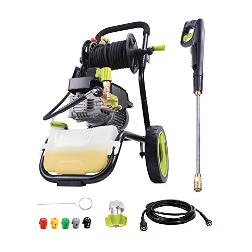 Sun Joe SPX9009-PRO 2.41 HP 1800 PSI 1.6 GPM Commercial Pressure Washer with Roll Cage and Hose Reel