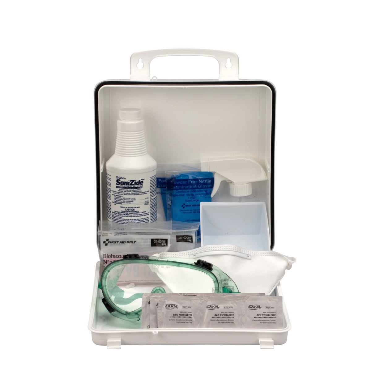 First Aid Only HPS Hanta Virus Clean Up Kit, Plastic Case (3 per order)