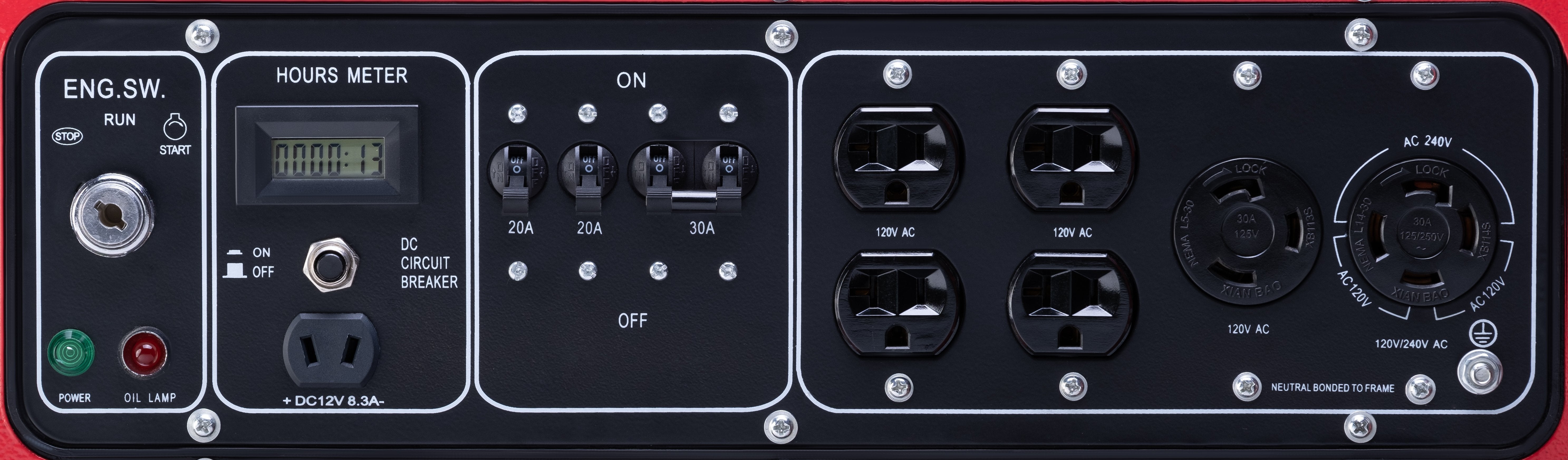 Gentron/All Power America APGG12000C 9000W/12000W Electric Start Gas Generator New