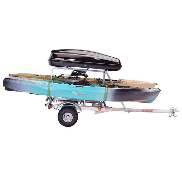 Malone LowMax 2 Kayak w/ Cargo Box Trailer Package