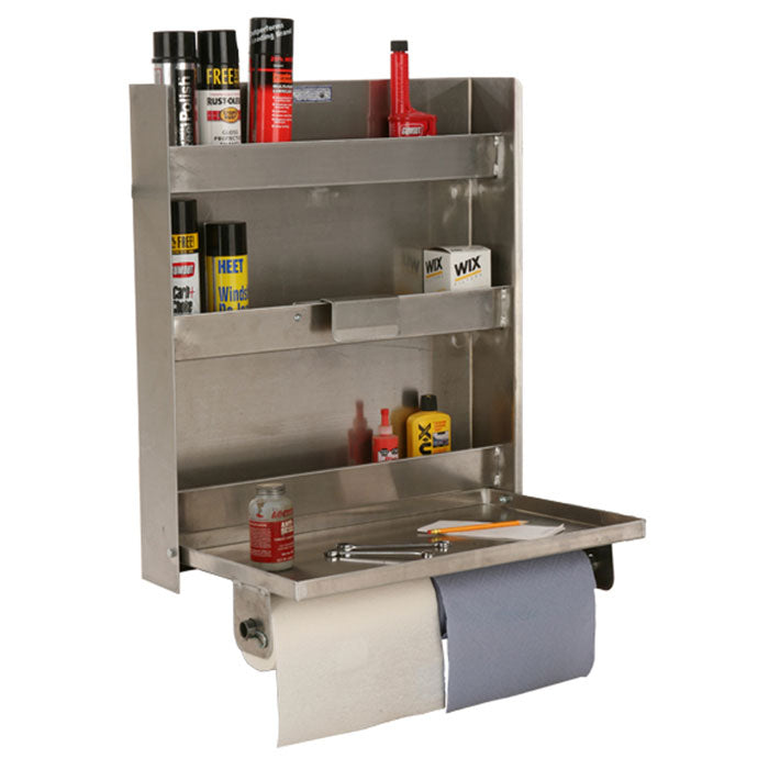 PVI 3-Shelf Double Cabinet Storage Solution Organizer