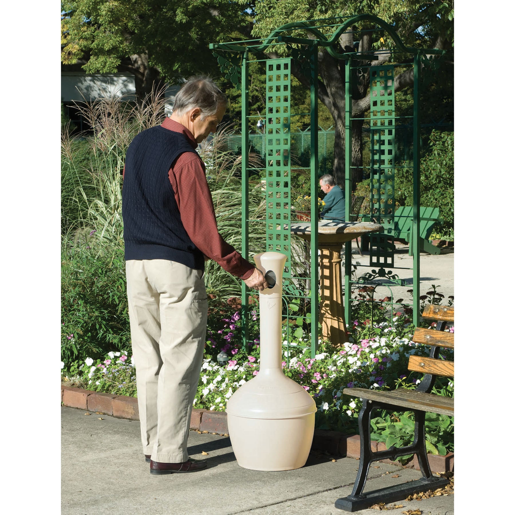 Justrite Elite™ Smoker’s Cease-Fire® Cigarette Butt Receptacle