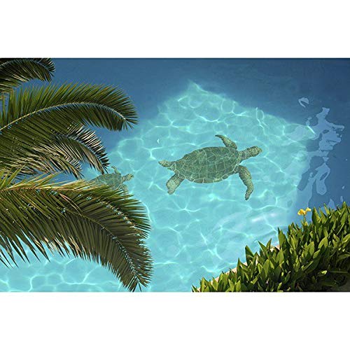 Artistry in Mosaics Sea Turtle Ceramic Swimming Pool Mosaic (16