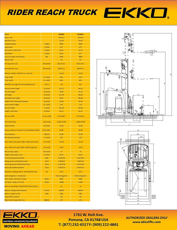 Ekko EK18RRL Stand-Up NA Reach Truck 196