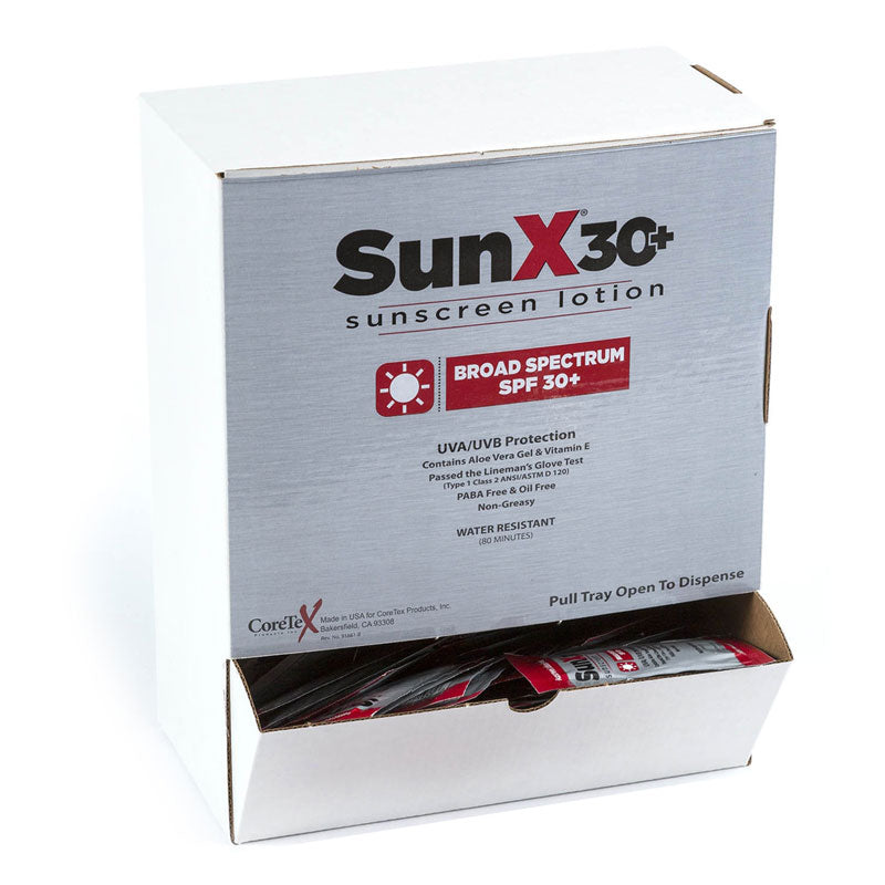 First Aid Only SunX30 Lotion Packets, 100 Per Box (Case of 3)
